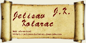 Jelisav Kolarac vizit kartica